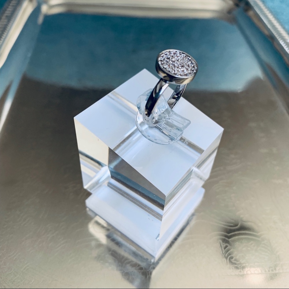 Pave Circle Ring - image 2